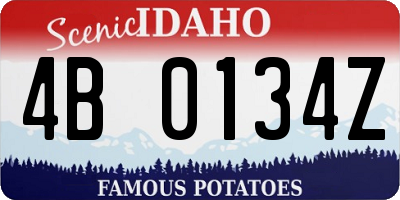 ID license plate 4B0134Z