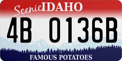 ID license plate 4B0136B