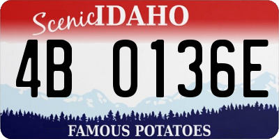 ID license plate 4B0136E