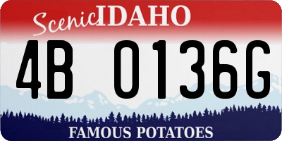 ID license plate 4B0136G