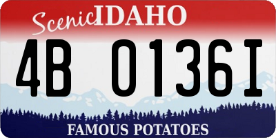 ID license plate 4B0136I