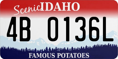 ID license plate 4B0136L