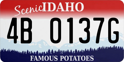 ID license plate 4B0137G