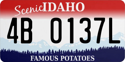 ID license plate 4B0137L