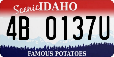 ID license plate 4B0137U