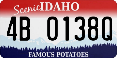 ID license plate 4B0138Q