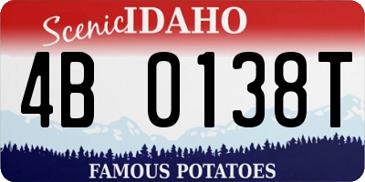 ID license plate 4B0138T