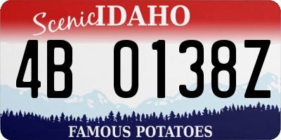 ID license plate 4B0138Z