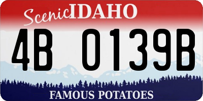 ID license plate 4B0139B