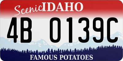 ID license plate 4B0139C