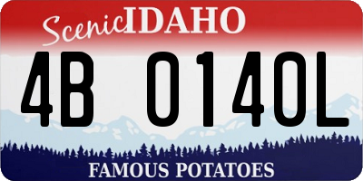 ID license plate 4B0140L