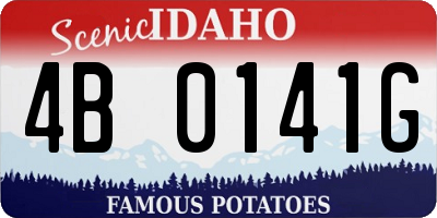 ID license plate 4B0141G