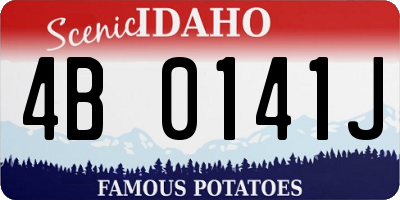 ID license plate 4B0141J
