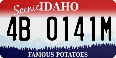 ID license plate 4B0141M