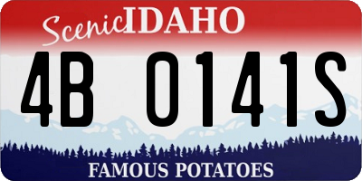 ID license plate 4B0141S
