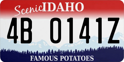 ID license plate 4B0141Z