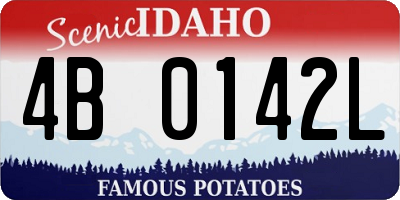 ID license plate 4B0142L