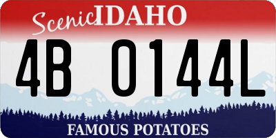 ID license plate 4B0144L