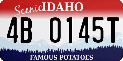 ID license plate 4B0145T