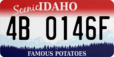 ID license plate 4B0146F