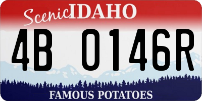 ID license plate 4B0146R