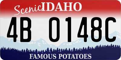 ID license plate 4B0148C