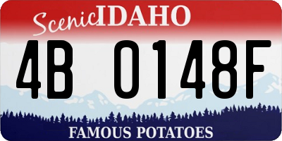 ID license plate 4B0148F