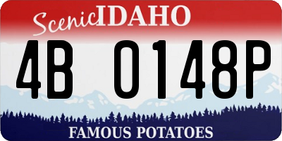 ID license plate 4B0148P
