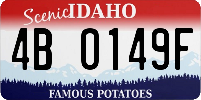 ID license plate 4B0149F