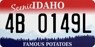 ID license plate 4B0149L