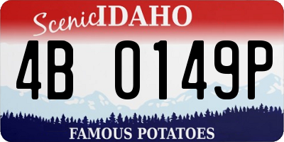 ID license plate 4B0149P
