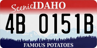 ID license plate 4B0151B