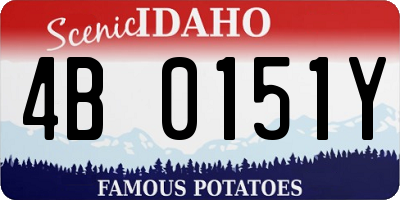 ID license plate 4B0151Y
