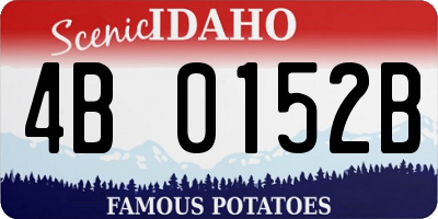 ID license plate 4B0152B