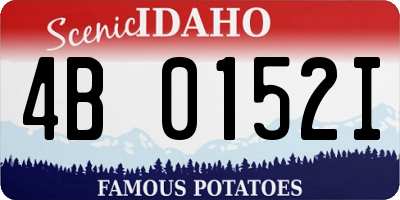 ID license plate 4B0152I
