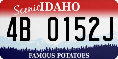 ID license plate 4B0152J