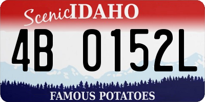 ID license plate 4B0152L