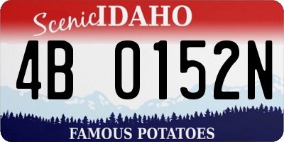 ID license plate 4B0152N