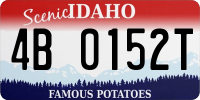 ID license plate 4B0152T
