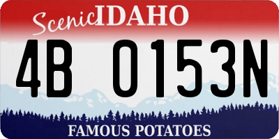 ID license plate 4B0153N