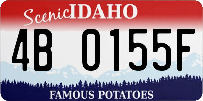 ID license plate 4B0155F