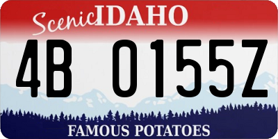 ID license plate 4B0155Z
