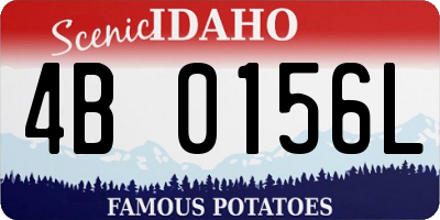 ID license plate 4B0156L