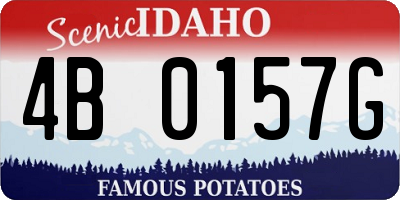 ID license plate 4B0157G