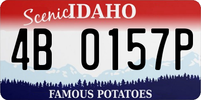 ID license plate 4B0157P