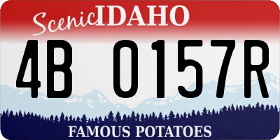 ID license plate 4B0157R