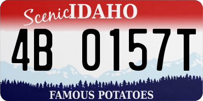 ID license plate 4B0157T
