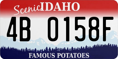 ID license plate 4B0158F