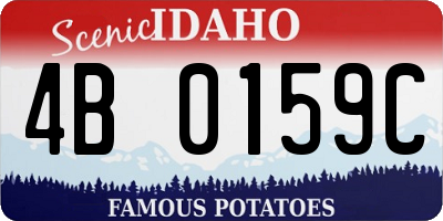ID license plate 4B0159C