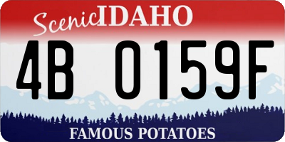 ID license plate 4B0159F